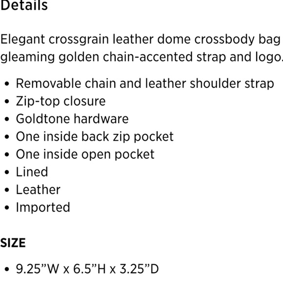 Michael Kor Large Leather Dome Crossbody - Picture 8 of 8